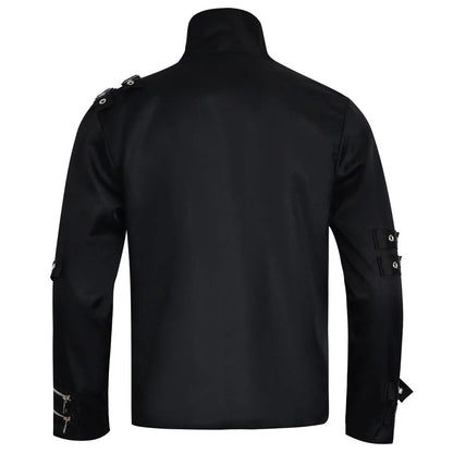 Michael Jackson cosplay Costume BAD Punk Jacket Black Slim BAD Jacket Costume Clothing for Man Adore Stars Impersonator
