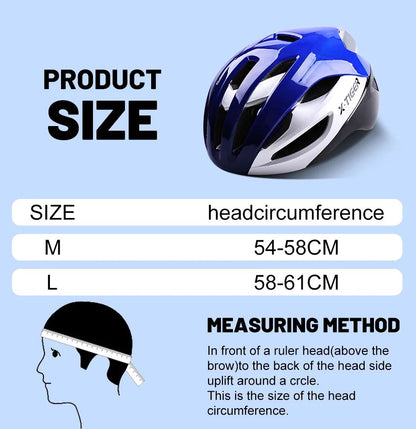 X-TIGER Bicycle Helmet Man Women Breathable Ultra-light One-piece Molding Helmets Shockproof Adjustable MTB Road Cycling Helmets