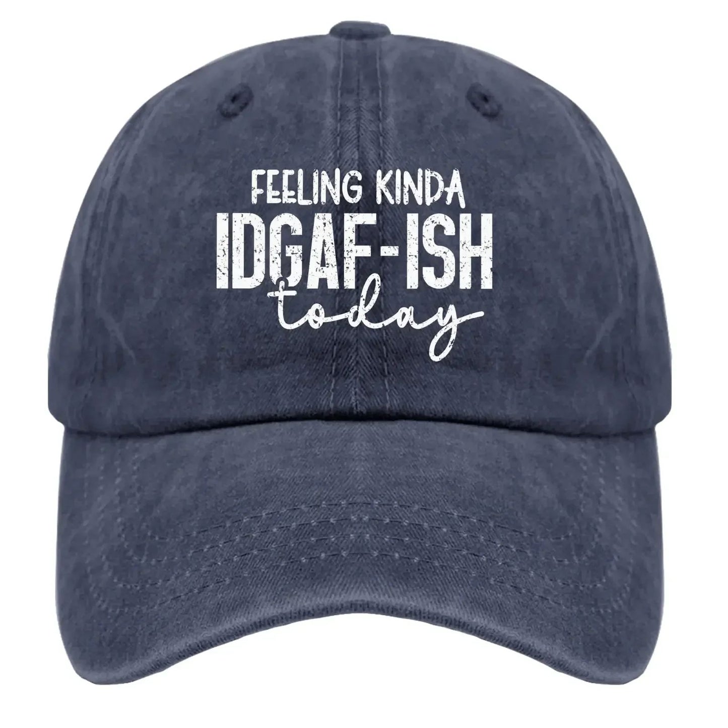 Boné de Caminhoneiro Feminino e Masculino "Feeling Kinda Idgaf Today" Bonés de Sol Bonés de Beisebol Presentes para Homens Esportes ao Ar Livre