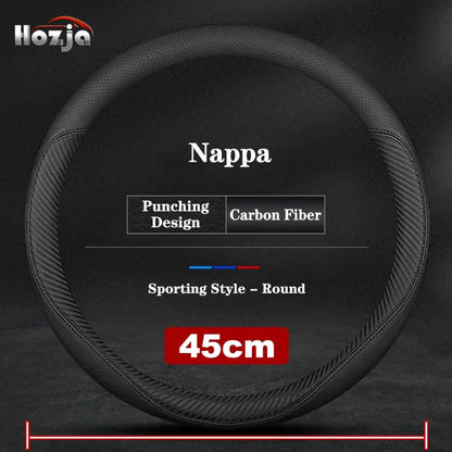 38CM 40CM 42cm 45cm 47cm Car Truck Extra Large Artificial Leather Steering Wheel Braid Cover Universal Auto Interior Accessories