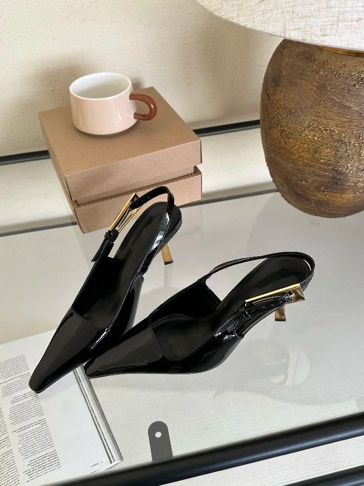 Aneikeh 2025 Verão Nova Banda Feminina Scarpins Sapatos Moda Raso Slip On Sandálias Slingback Salto Fino Alto Vestido Sapatos Sexy