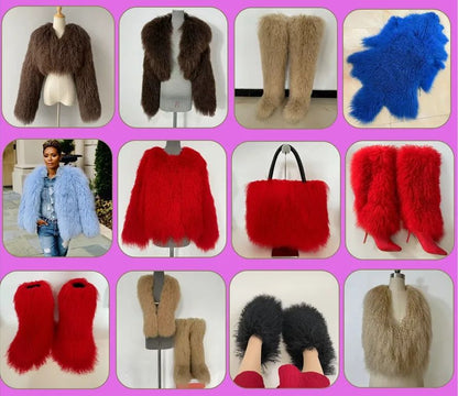 Solid Color Plush Dumpling Bag Simple Style Niche Design Faux Fur Handbag Tote Small Women's Underarm Hobo Bag