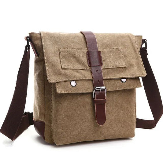 Retro Men Messenger Bags Vintage Canvas Handbags Leisure Work Travel Bag Man Business Crossbody Bags Briefcase For Male Bolsas