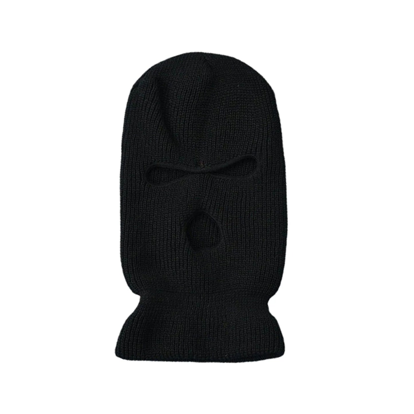 Men's Winter Knitted Balaclava, Windproof Ski Mask, Warm Wool Motorcycle Hat