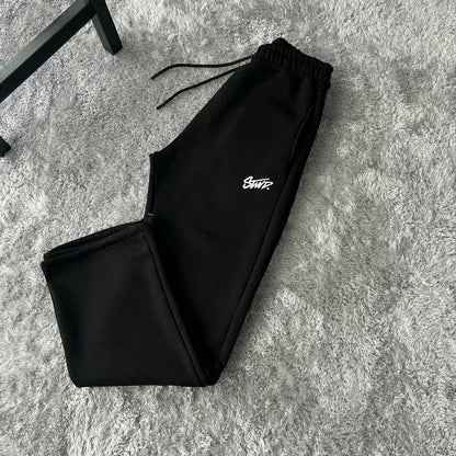 Calça de Moletom Larga Y2K com Estampa de Letras Estilo Streetwear Retrô Americano Harajuku para Mulheres e Homens, Calça de Cintura Alta da Moda, Roupa de Rua Masculina