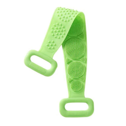 1 Esponja Corporal de Silicone, Escova Esfoliante Corporal, Toalha de Banho Esfoliante, Esfregão para as Costas, Esfoliação da Pele, Cinto de Massagem e Limpeza para Banho, Extensível