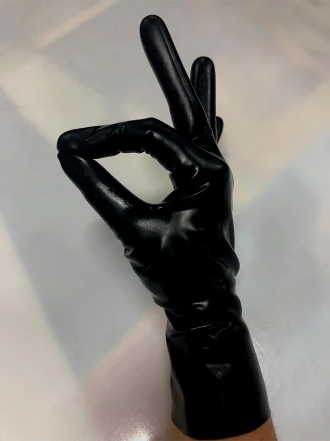 customized gloves latex fetish men catsuit sexy fetish long gloves opera latex handmade rubber bodysuit for men cosplay