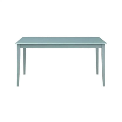 Rectangular Dining Room Table Wood Construction Seats 6 Guests Protective Glides Easy Assembly Indoor Use Warm Aspen Valley