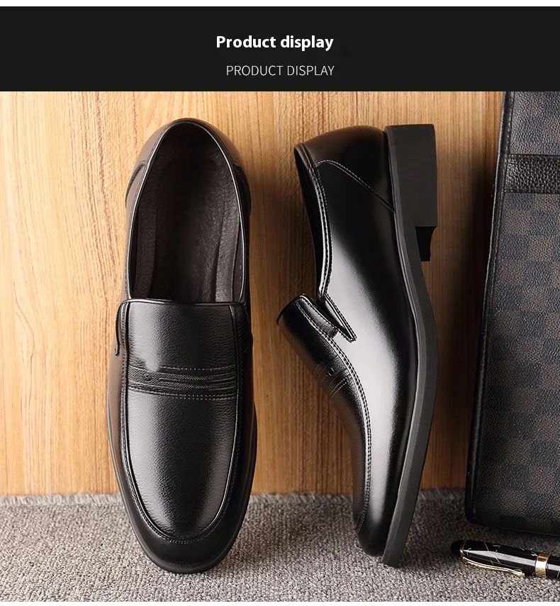 Mens 6CM Height Increase Dress Shoes Fashion Pointed Toe Business Casual Elevator Shoes Leather Oxfords Shoes Zapatos De Hombre