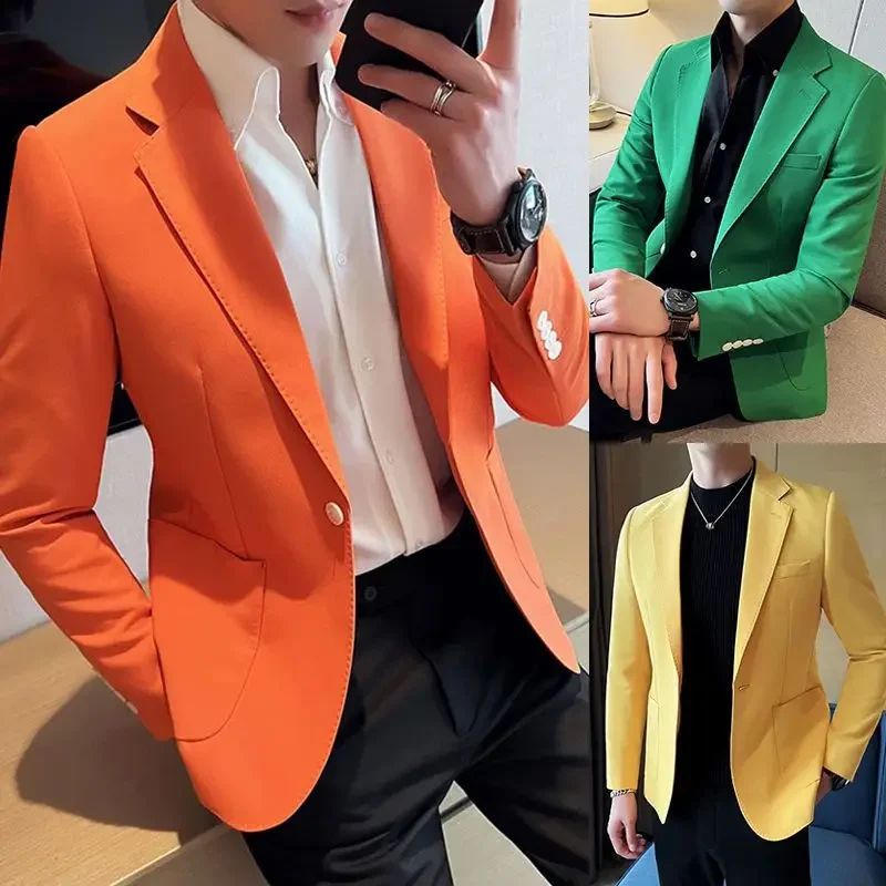 Coats Spring Autumn Jacket for Men High Quality Single Breasted Man Suits and Blazers Original Fashionable Luxury Designer Loose