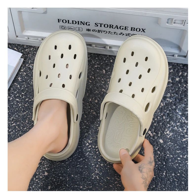 Mens Summer Beach Sandals Unisex Casual Garden Clogs Outdoor Wide Toe Cross Sandals for Ladies Non Slip House Shower Slippers