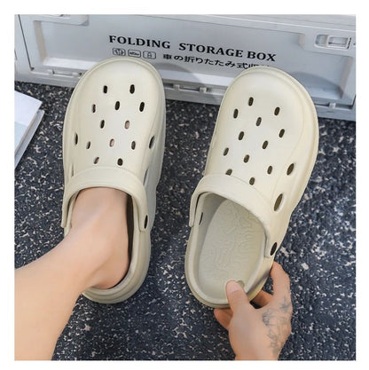 Mens Summer Beach Sandals Unisex Casual Garden Clogs Outdoor Wide Toe Cross Sandals for Ladies Non Slip House Shower Slippers