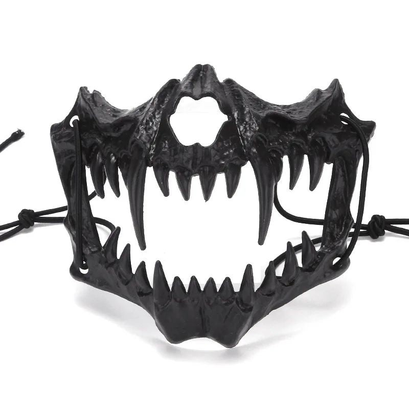 Skull Party Mask Demon Werewolf Tigers Skull Half Face Cover Mask Halloween Dance Prom Cosplay Costume Mask Prop