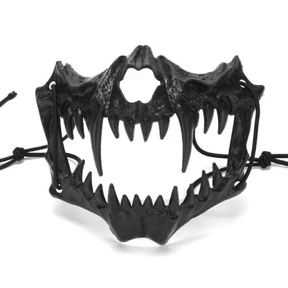 Skull Party Mask Demon Werewolf Tigers Skull Half Face Cover Mask Halloween Dance Prom Cosplay Costume Mask Prop