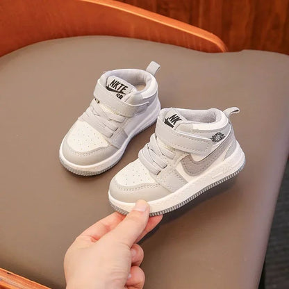 2025 New Children's Mid-Top Sneakers kids Sneakers Boys Girls Casual soft-soled shoes are stylish and comfortable