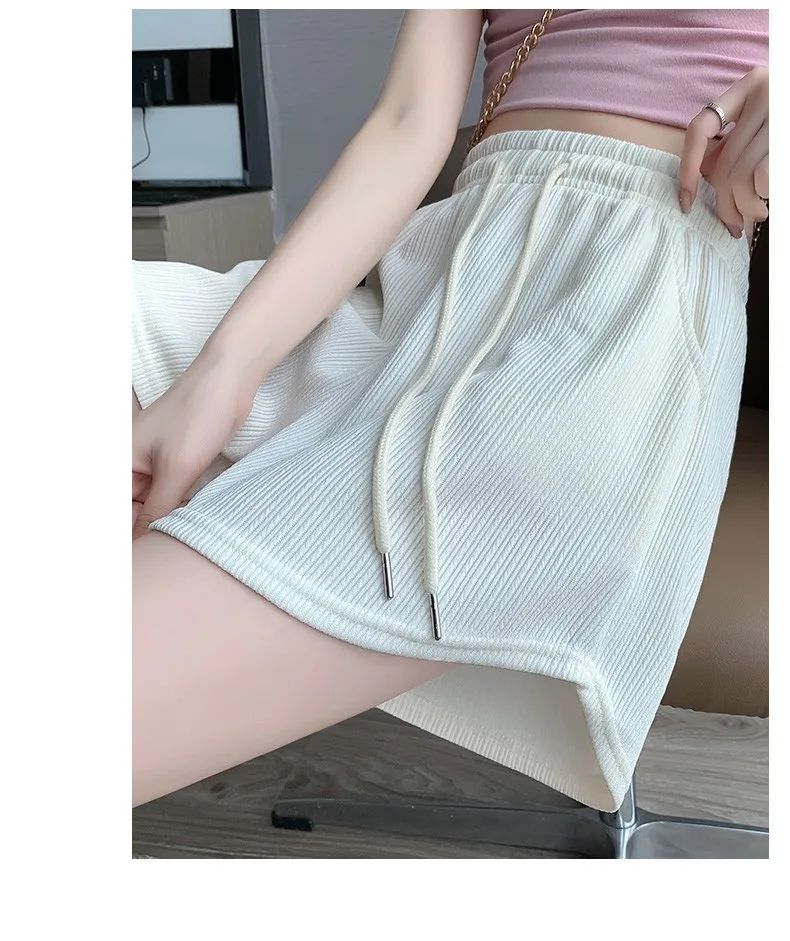 2025 New Summer Sports Shorts Women's Korean High Waist Loose Large tudent Youth Home Sleepwear Running Yoga Shorts