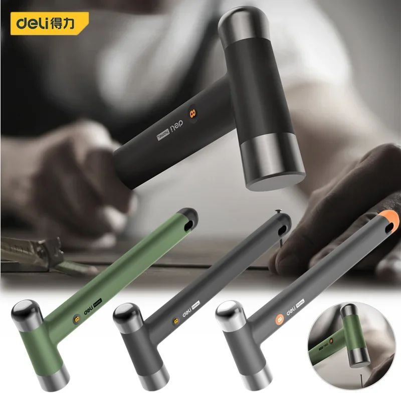 Martelo Deli Multifuncional para Uso Doméstico, Ferramentas de Hardware de Alta Qualidade, Martelo de Instalação, Ferramenta Leve para Reparo em Carpintaria