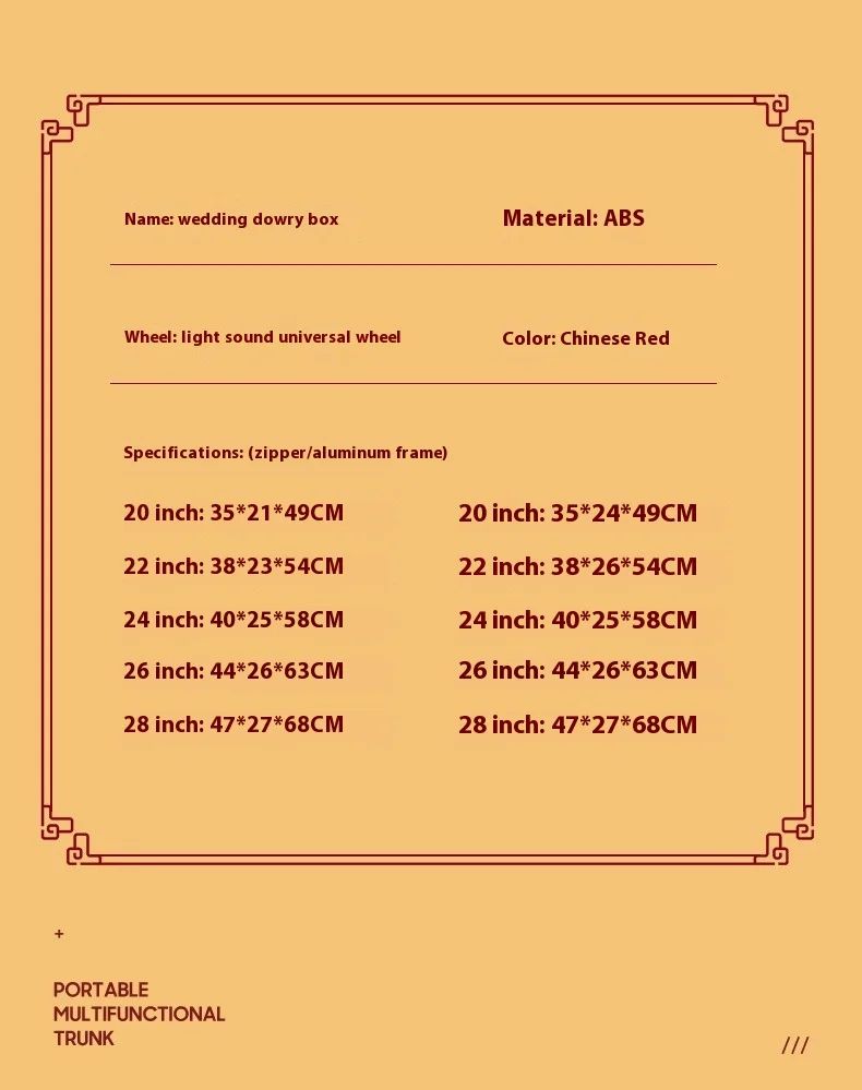 Suitcase Travel Suitcase Fashion Enterprise Suitcase Compact 20-28-inch Lightweight Carrier Roller Suitcase Makeup Box Set