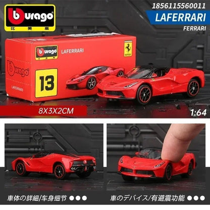 Bburago 1:64 Porsche 911 GT2 Lamborghini Ferrari SP3 812 1959 Cadillac Miniatura de Carro de Liga Fundida Brinquedo de Coleção Presentes