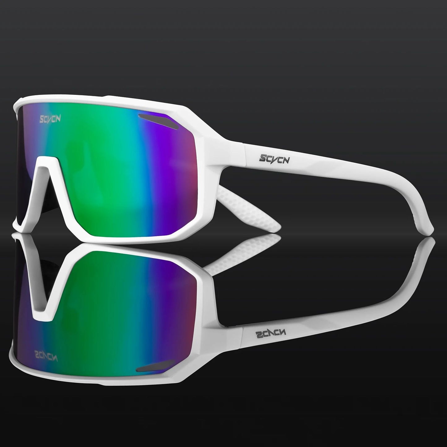 SCVCN Photochromic Cycling Glasses Bike Mountain Bicycle Golf UV400 Sunglasses Sport Protection Glasses for Men Women Baseball