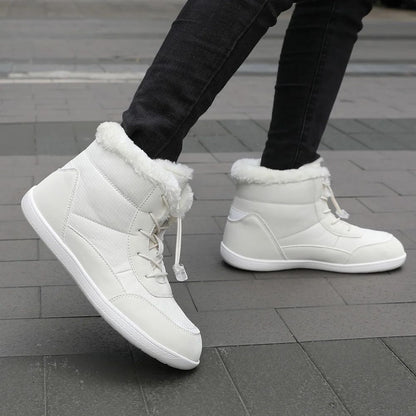 Women's Winter Snow Boots Fur Lined Barefoot Boots Wide Toe Box Ankle Booties Walking Boots Outdoor