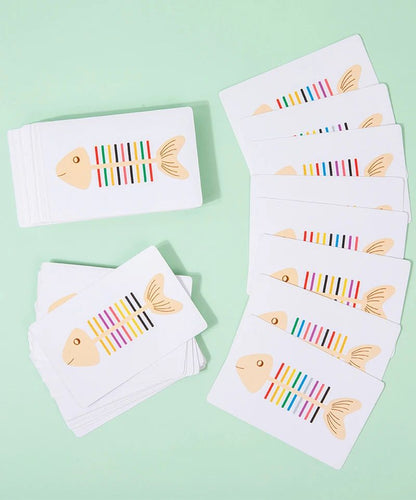 Montessori Fish Bone Matching Puzzle Toy Color Classification and Sensory Matching Game Children's Growth Gift Toy