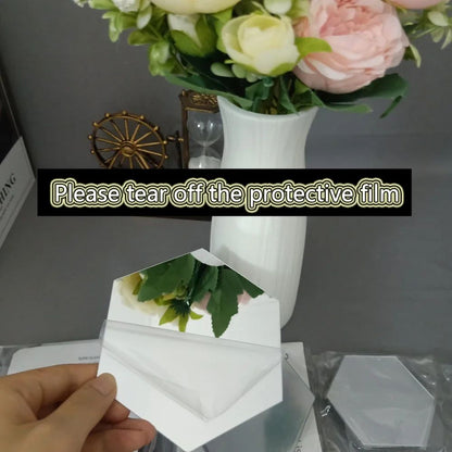 3/6/12pcs 3D Hexagon Mirror Wall Sticker DIY TV Background Living Room Stickers Wall Decor Bedroom Bathroom Home Decoration