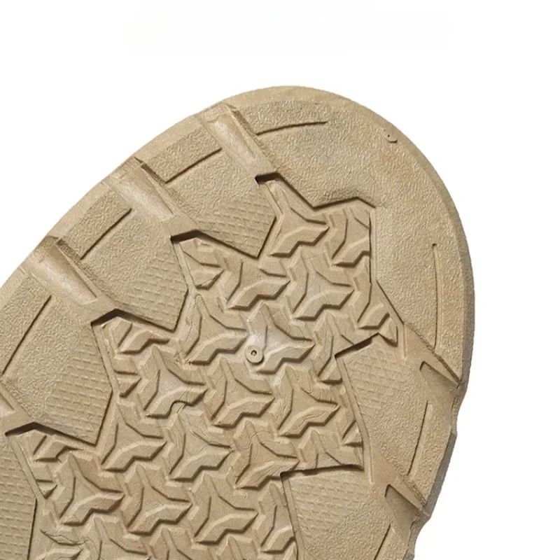 High Top Men's Shoes for Spring and Autumn, New Anti Slip and Waterproof Desert Boots Outdoor Zipper Hiking Shoes Work Boots