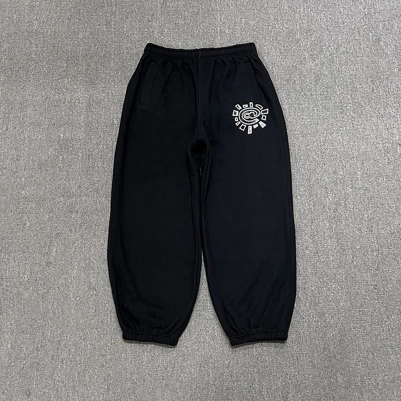 American High Street Black Sweatpants ADWYSD Pants Sunroll Fleece Zipper Pocket Men Women Cleanfit Trousers