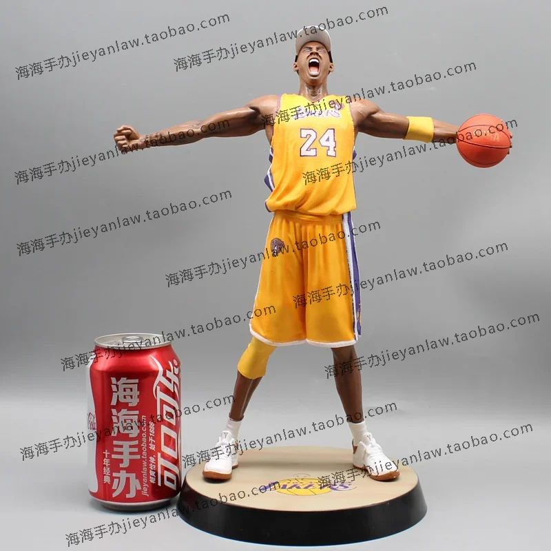 Personagem 34cm Modelo Lakers Roaring Post 24 Bryant Basquete Decoração de Casa Boneco Colecionável Figuras Modelo Lembrança Brinquedo Presentes