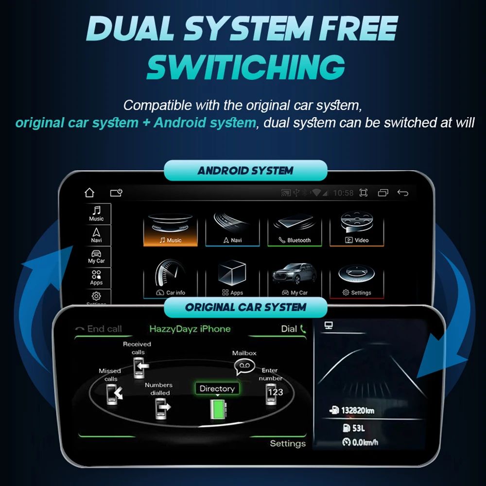 Tela sensível ao toque Android 14 Carplay de 12,3 polegadas para Audi A4 A5 Q5 B9 2016-2023, rádio estéreo de carro, reprodutor multimídia, Wi-Fi, 4G, navegação GPS
