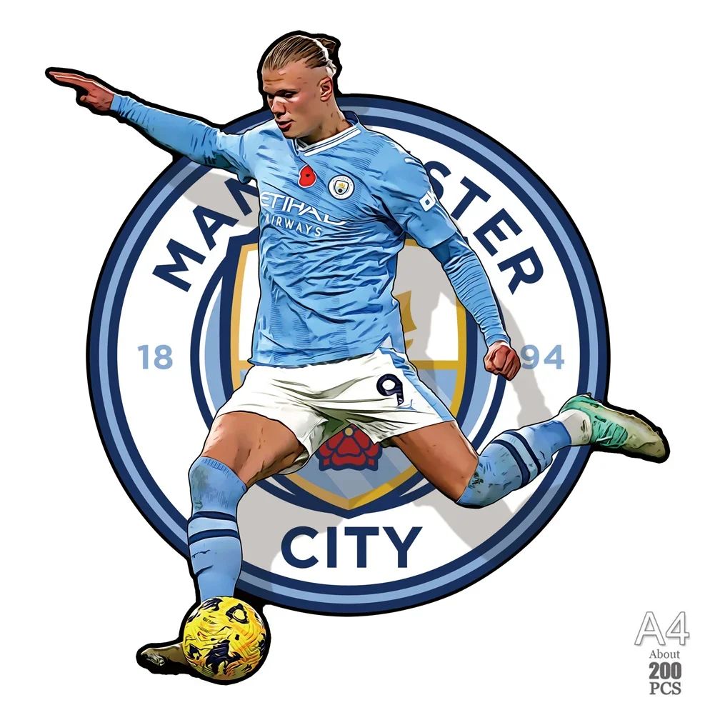 irregular Football Star Wooden Jigsaw Sports Stars Puzzle for Kids Adults Educational Fabulous Gift 300 Pcs DIY Puzzle Toys