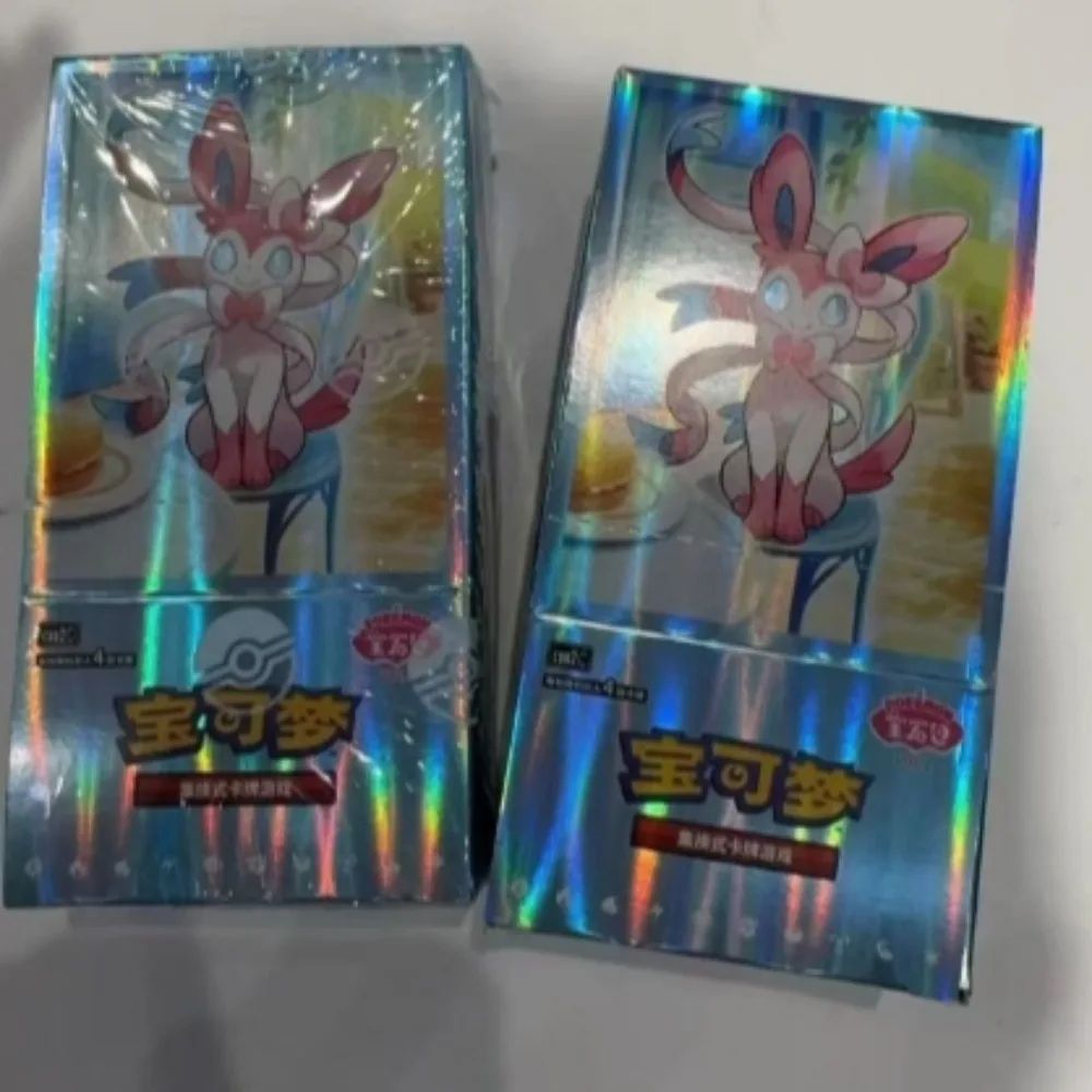 100% Original Pacote de Gemas Pokemon Vol3 Edição Cartas Anime Pokemon PTCG Bolsa de Gemas 2 Cartas Colecionáveis Brinquedo Presente de Aniversário Social