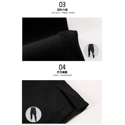 Calça Masculina Casual para Atividades ao Ar Livre 2025 de Secagem Rápida para Pesca, Ciclismo, Caminhada e Calça de Corrida Fitness Elástica Justa de Duas Peças