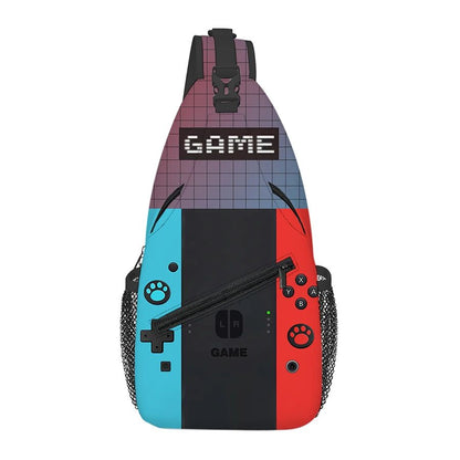 Games Console Small Chest Bag Men's and Women's Kids Best Gift 3D Cartoon Large Capacity Outdoor Sports Leisure Fashion Bag