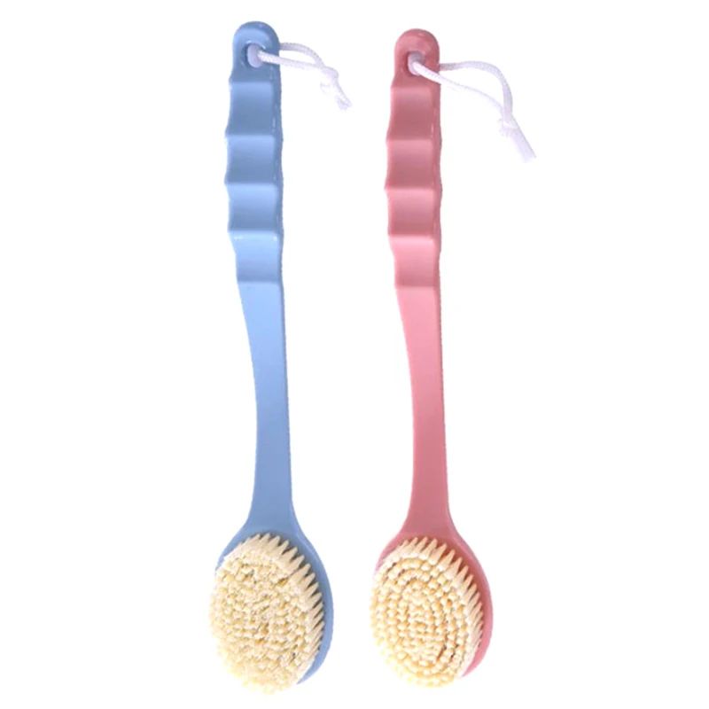 Esponja Esfoliante Corporal Esfoliante de Banho com Cabo Longo Escova de Banho Esfoliante Massageador de Pele Escova de Limpeza Acessórios de Banheiro