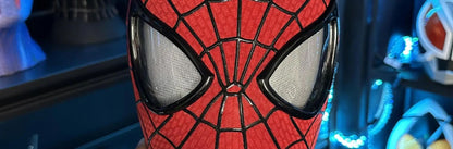 Homem-Aranha Cosplay Máscara Eletrônica de Olhos Móveis Homem-Aranha 1:1 Brinquedos com Controle Remoto para Adultos e Crianças de Presente