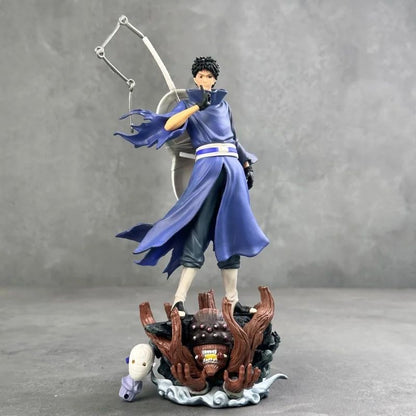 Novo Produto Popular Estatueta Naruto Postura em Pé Onda Gigante Uchiha Cabeça Dupla Modelo de Anime Decoração de Mesa Enfeite Presente