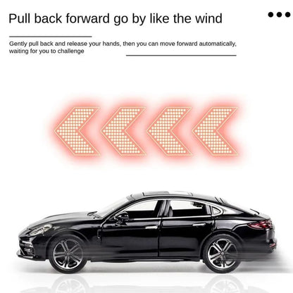 1:32 Porsche Panamera Diecasts Toy Cars Miniature Scale Alloy Simulation Vehicles Car Model Children Birthday Gifts Collection