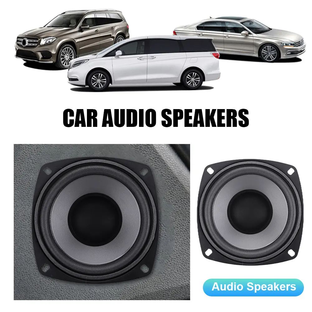 1PCS Alto-falante Coaxial HiFi de Carro 2 Vias 4/5/6,5 Polegadas Porta Veicular Áudio Automotivo Música Estéreo Subwoofer Alto-falantes de Frequência de Alcance Total
