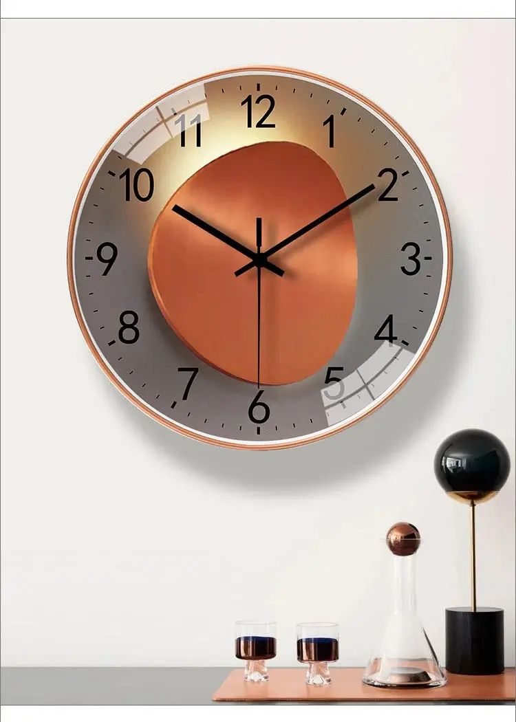 Mute Wall Clock Stereo Digital Scale Wall Clock Modern Minimalist Style Decorative Clock for bedroom study livingroom