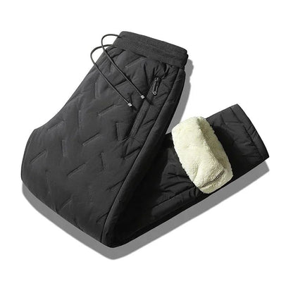 Calças masculinas de pluma outono e inverno novas acolchoadas e engrossadas para -20 graus ao ar livre calças de neve quentes masculinas à prova de vento calças Harem