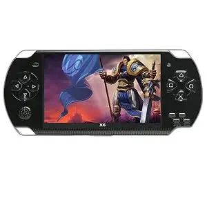 JXD Handheld Game Console 4.3 inch 8GB Built in 2000 Games for Multiple Simulators X6 Retro Video Game Console Mp3/4/Ebook TV Out Mini Hand Portable Game Player Device Holiday (White)