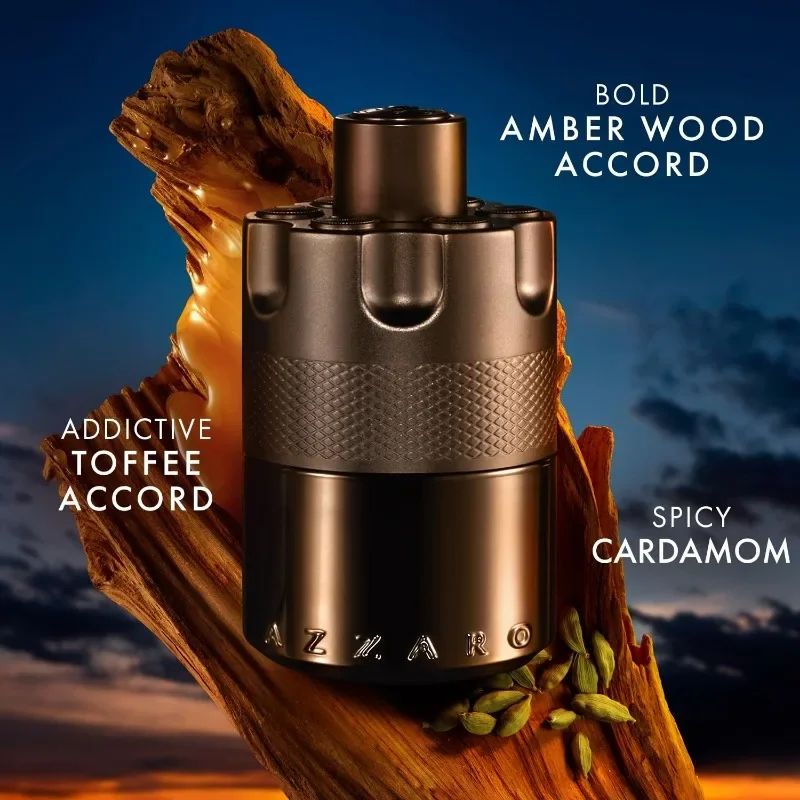 Azzaro Wanted Series 100ml Eau De Parfum Spray Perfumes de Luxo Originais Franceses Colônia Masculina Perfume com Feromônios Atrai Mulheres