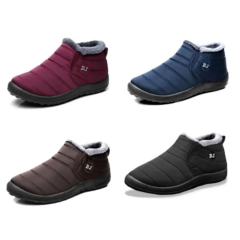 Botas Masculinas de Neve para Área Externa Sapatos Masculinos Botas de Inverno Masculinas Botas de Caminhada Cano Curto Botas Impermeáveis Masculinas Sapatos de Trabalho Calçados