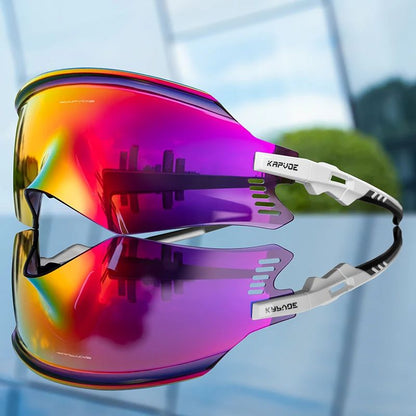 Kapvoe Cycling Sunglasses UV400 Protect Men Bike Sunglasses MTB Eyewear Outdoor Sport Goggles Bike Glasses Oculos De Ciclismo