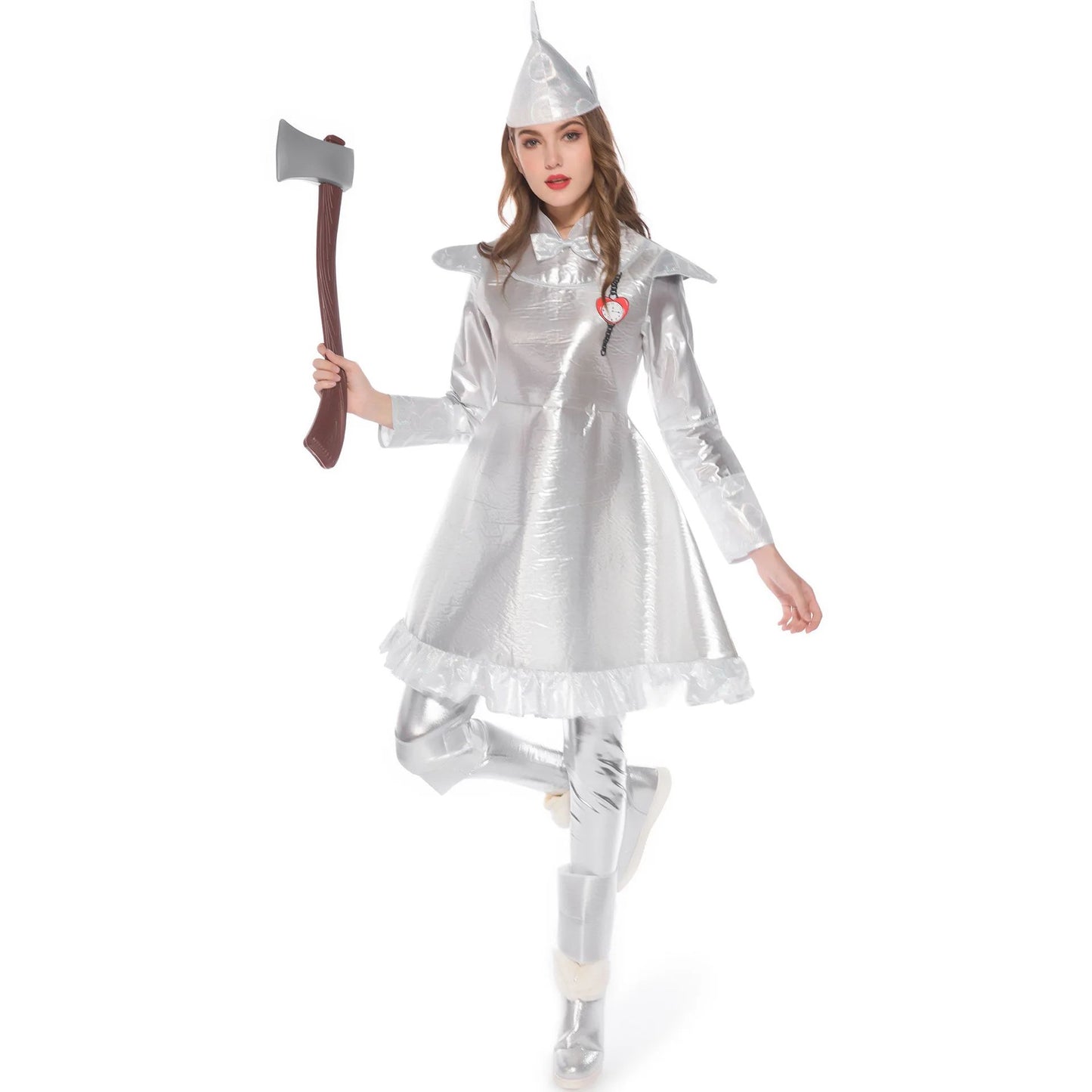 Halloween Cosplay Tin Man Adult Women's Costume