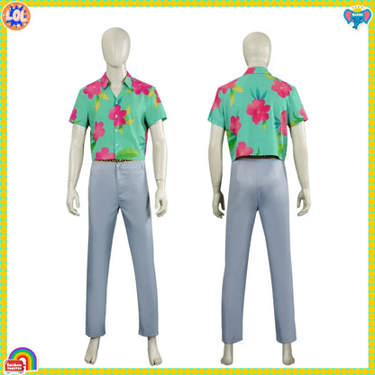 KPp Boys Abby Cosplay Floral Shirt Wig Hat 2026 Disfraz Soda Pop Costume Kids Men Halloween Party Clothes