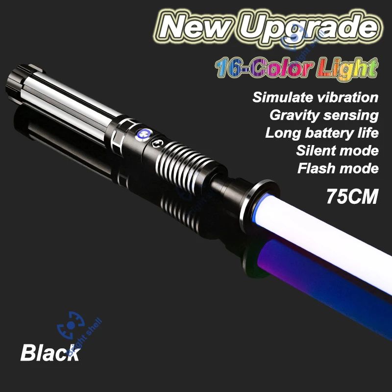 Metal Lightsaber Sword Toys RGB Light Saber 15Color Change Kids Soundfonts Force FX FOC Blaster Toys Jedi Sword Gift