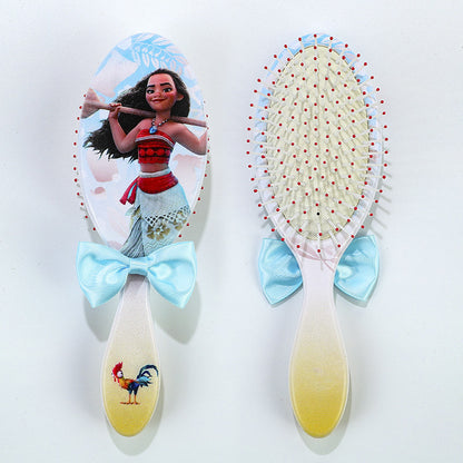 Pentes com almofada de ar tema Princesa Disney Pequena Sereia Ariel Princesa Elsa Anna Pente de massagem capilar fofo para crianças Presentes para meninas
